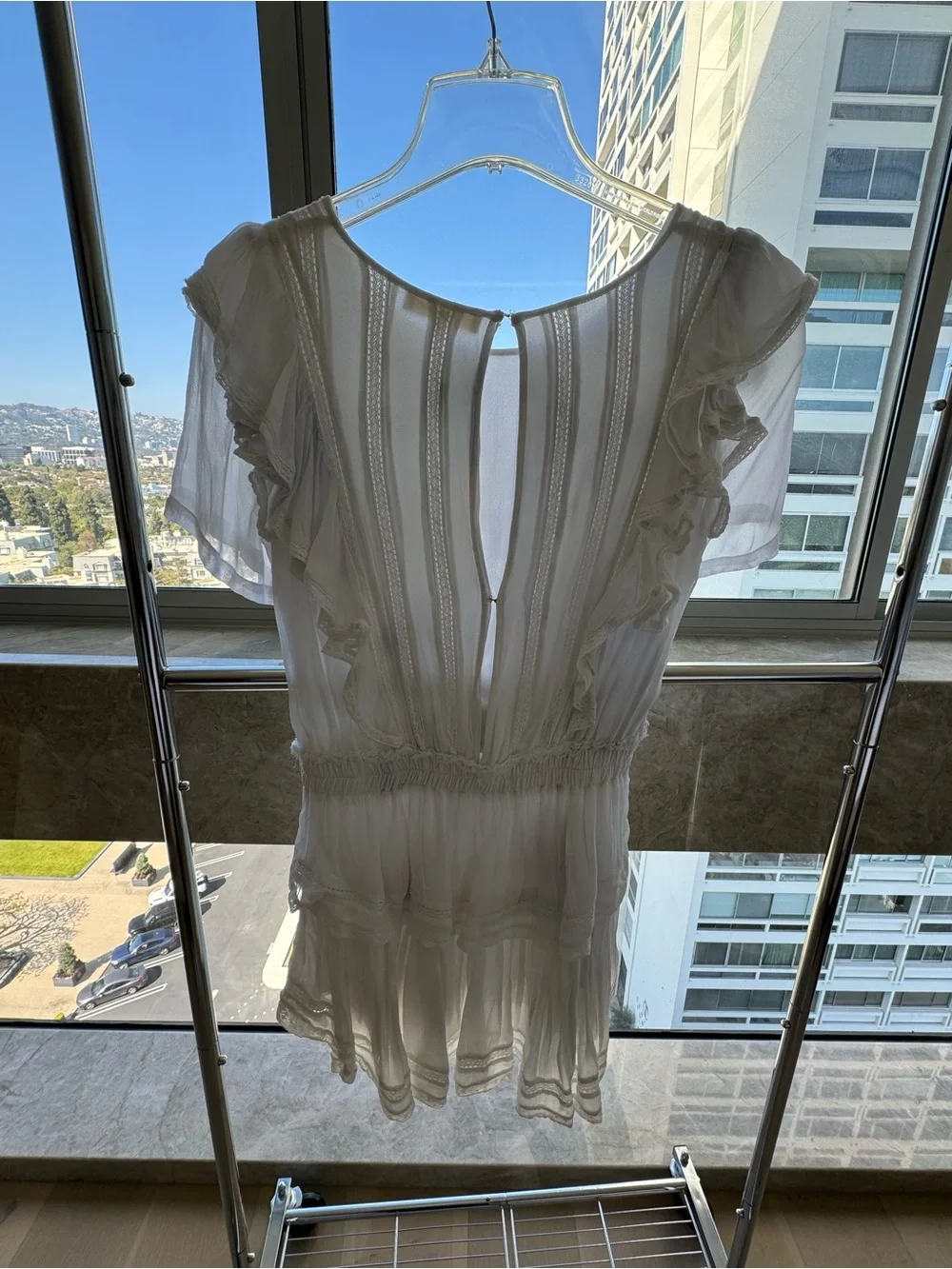 LoveShackFancy Natasha Dress in off white - Picture 3 of 5